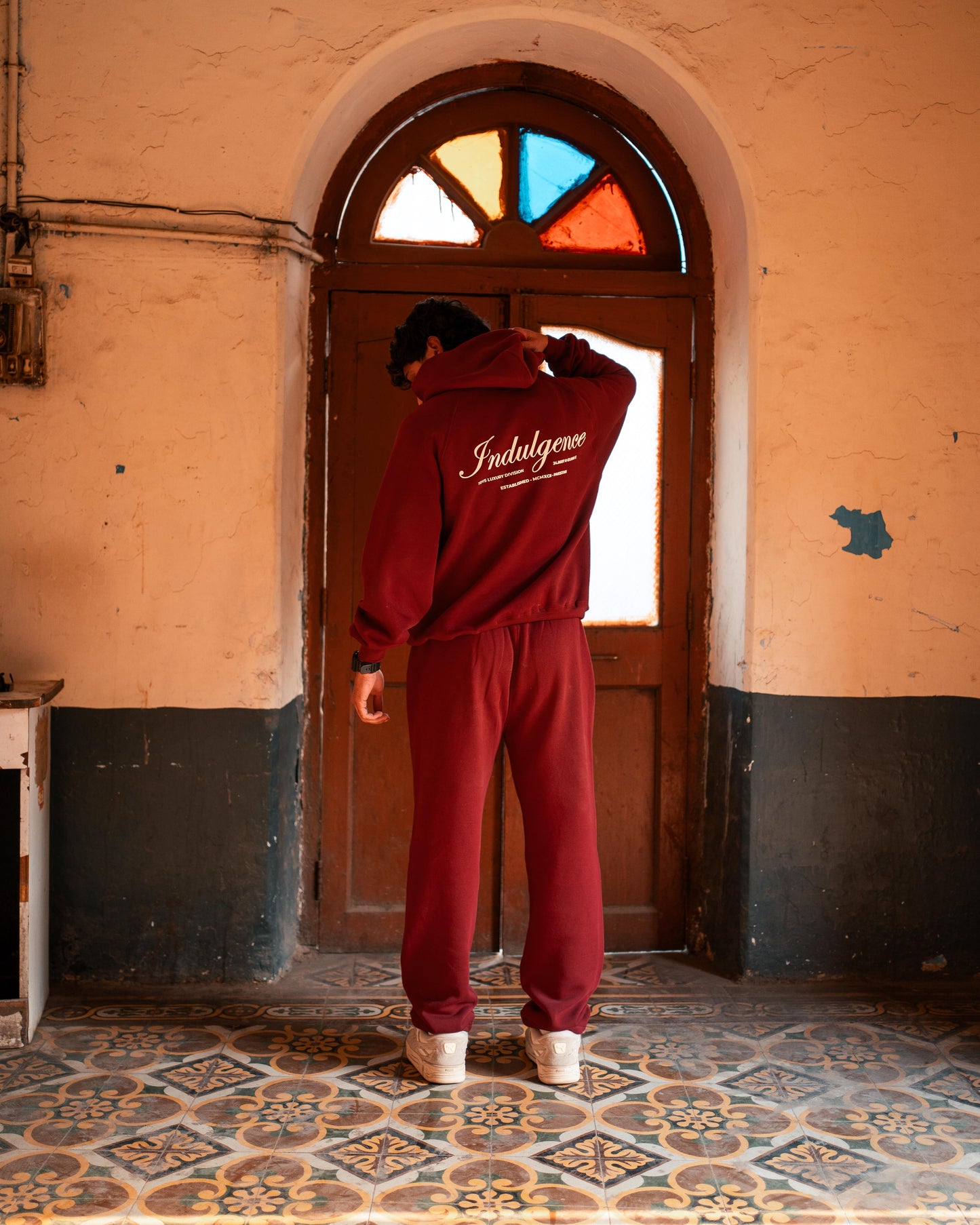 The Burgundy Hoodie