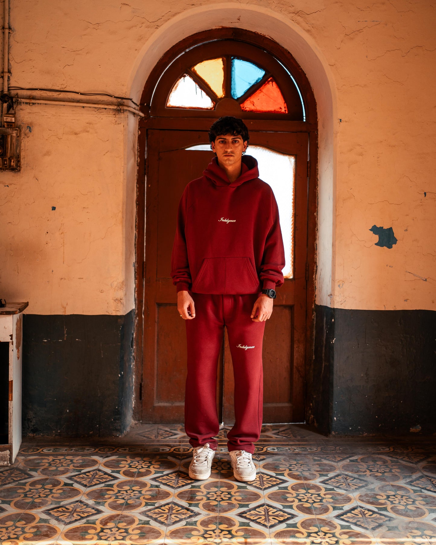 The Burgundy Hoodie