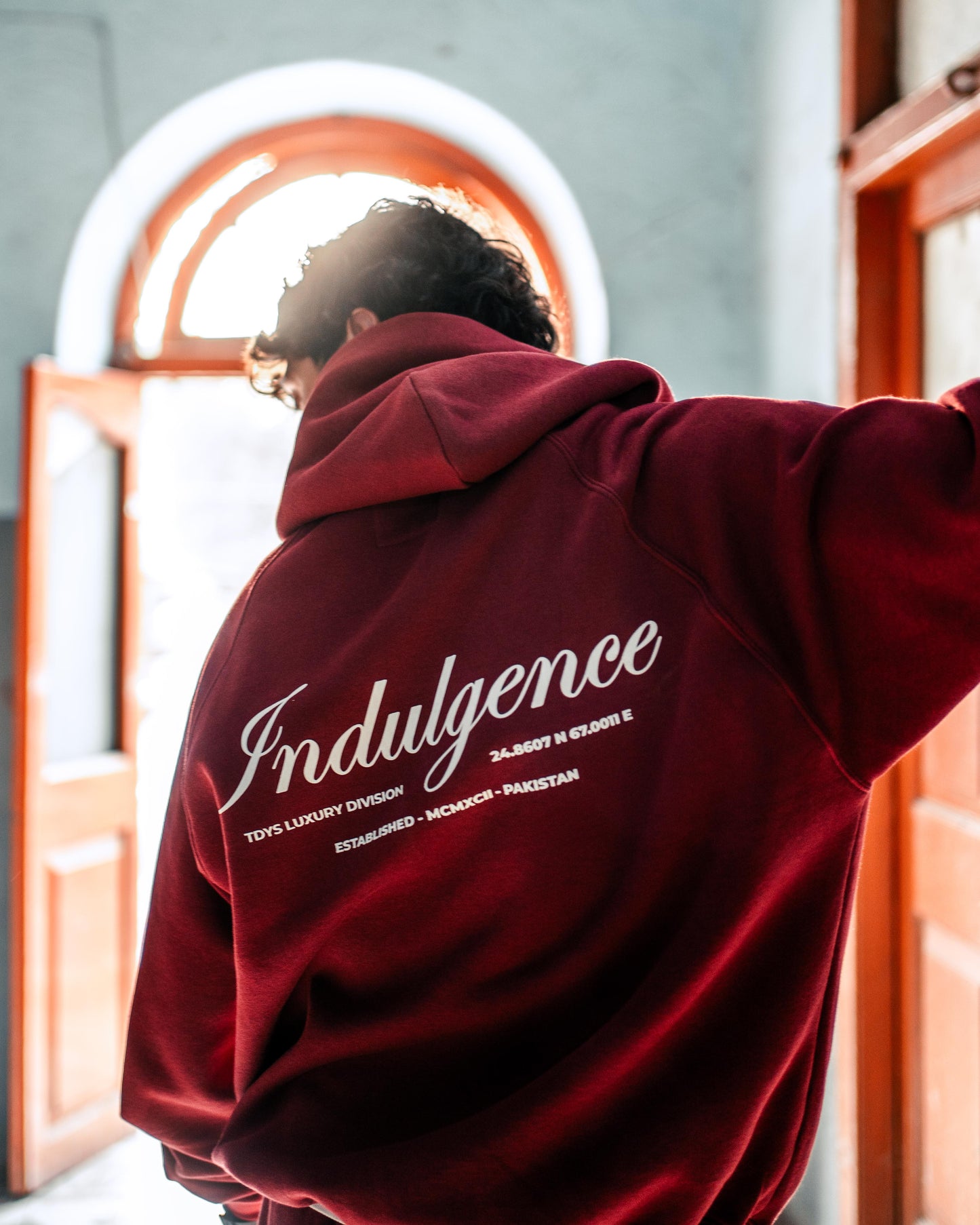 The Burgundy Hoodie